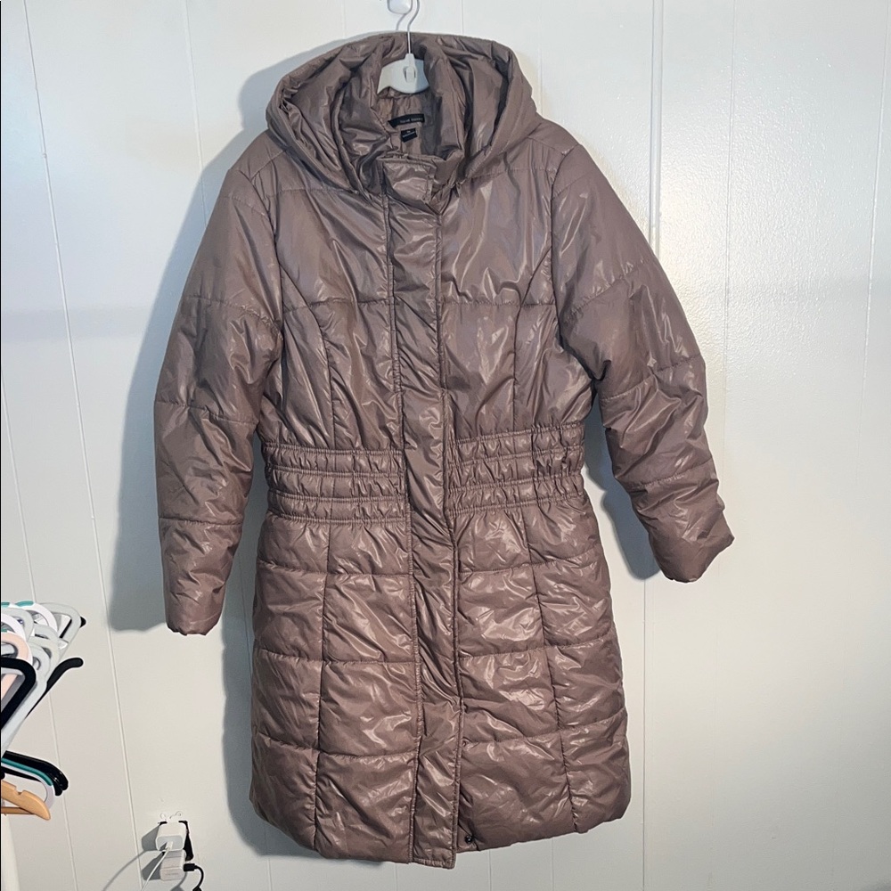 Harve Benard Women's Hooded Puffer Jacket - Taupe